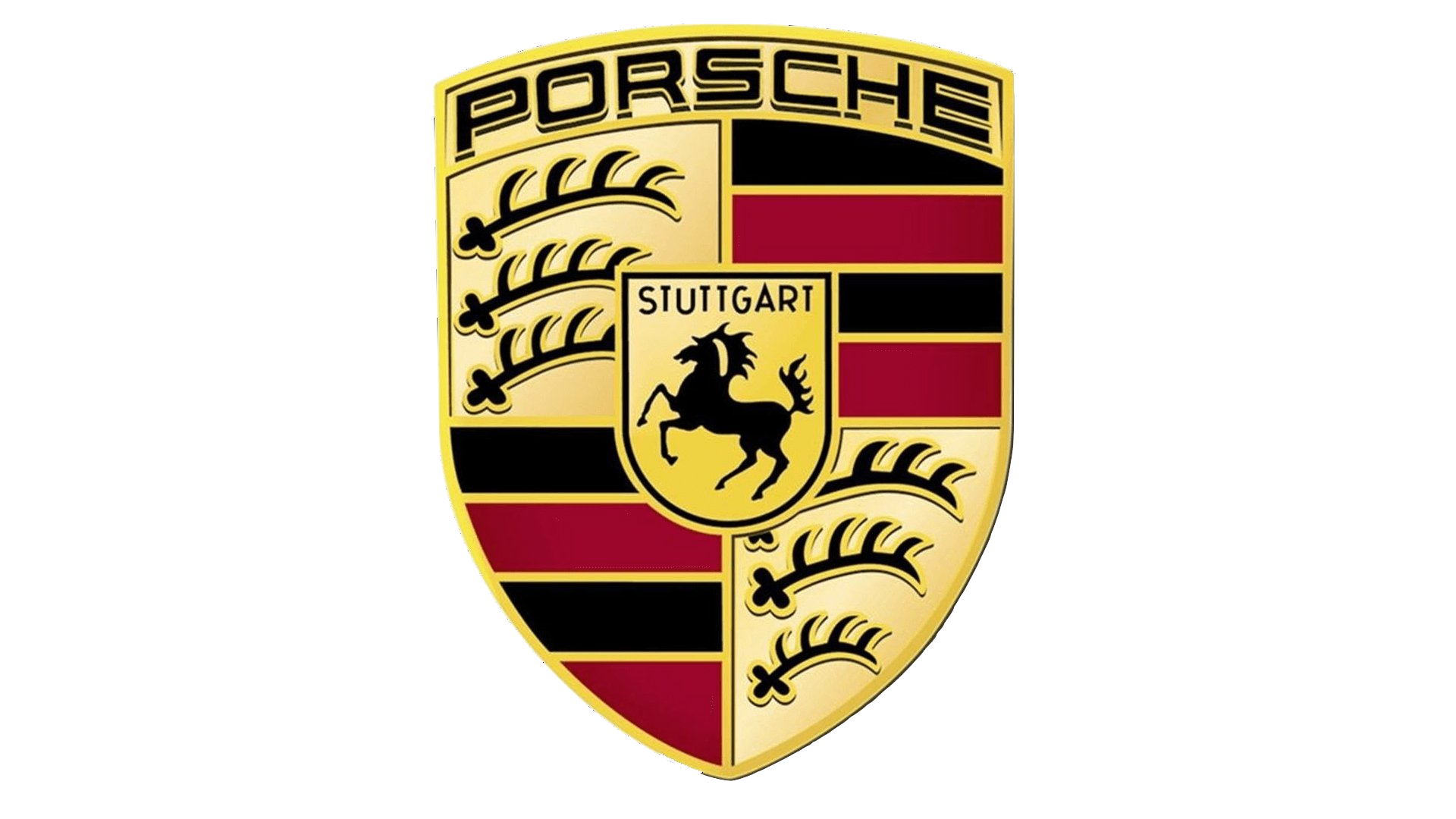 Porsche logo featuring the iconic black horse crest with red and gold shield design, representing luxury performance, motorsport heritage, and precision engineering.
